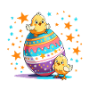 Playful chicks