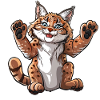 Cute Laughing Lynx
