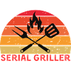 Serial Griller Retro BBQ Design