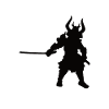 Samurai Black Silhoutten Design