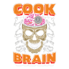 Chef cuisinier crâne cuisinier cerveau