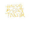 Chapeau bob Happy B-Day Tanja