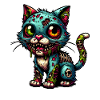 Katze Zombie Monster