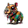 Capybara Zombie Monster