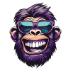Monkey Head Funny Monkey Party