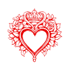 Tatouage de symbole de coeur