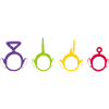 Teletubbies Tinky Winky, Dipsy, Laa-Laa og Po