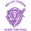 Löwenheld Kampfgeist Wappenshield Design