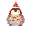Penguin Christmas Lights Penguin Cute