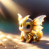 Drache - gold