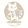 Katzen Akkordeon Geschenk
