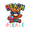 Funny Bear - Beach Please