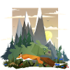 Dino and fox
