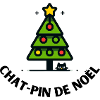 Chat-pin de noël