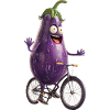 Eggplant Bicycle