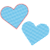 Bavarian hearts as patches.