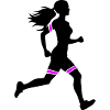 Running Marathon Woman Icon