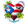 Boricua Puerto Rico Heart