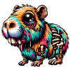 Capybara Zombie Monster
