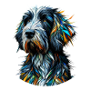 Polygon Art Italian Spinone Italiano