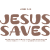 Jesus Saves Beige