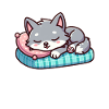 Cute Little Sleeping Wolf
