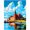 Kalmar Sverige Vintage Reseaffisch WPA Souvenir