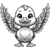 Duck Angel Drawing Classic