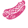 Hot Dog Adult Pink Diamonds