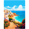 Albufeira Portugal Vintage Travel Poster Souvenir