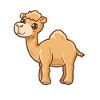 Cute Smiling Alpaca Motif