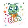 ELSA - Schöner Mädchen Name mit süßem Alien
