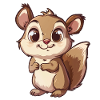 Cute Chipmunk With Big Eyes