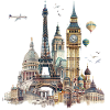 Landmarks are usually buildings