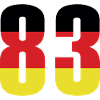 Maillot 83 Numéro Allemagne