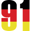 91 Numéro Allemagne Maillot