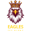 Cartoon Eagles fly alone