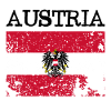Austria Österreich Grunge Flag Flagge