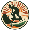 Portrait de skateboard