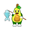 Avocado Angler Fish Fishing