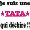 JE SUIS UNE TATA ...