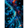 Makro Chaos Blau