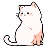 eine traurige Katze