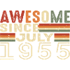 July 1955 Birthday Gift July 1955 Vintage