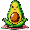 Avocado in Meditation