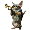 Devon Rex Trompette