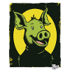 Funny, Happy, Weird Cartoon Pig