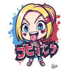 Chibi Freches Cartoon-Mädchen