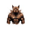 Dog Pit Muscles Bodybuilding Beast