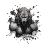 Bête de musculation Wolf Muscles